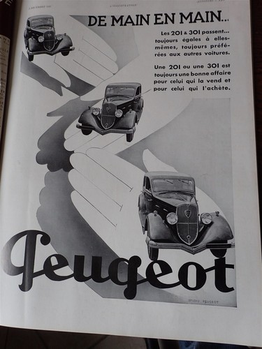Automobiles peugeot 201 301 - automobiles,