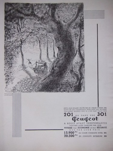 Publicité presse 1934 - de,