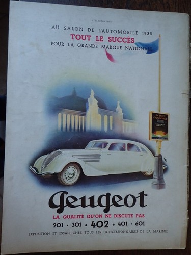 Automobile peugeot 201 - 301, 401